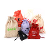 50pcs Multi-color Jute Drawstring Gift Bags Sacks Wedding Birthday Party Favors