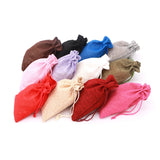 50pcs Multi-color Jute Drawstring Gift Bags Sacks Wedding Birthday Party Favors