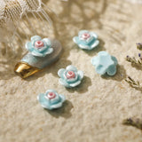 50pcs Nail Art Decorations Crystal Epoxy Resin Mold Camellia Sinensis Nail Patch