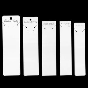 50pcs Necklace Keychain Display Cards Earrings Cardboard Package Craft Hang Tag