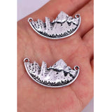 Adventure Awaits Mountain Landscape Charm Pendant for Women