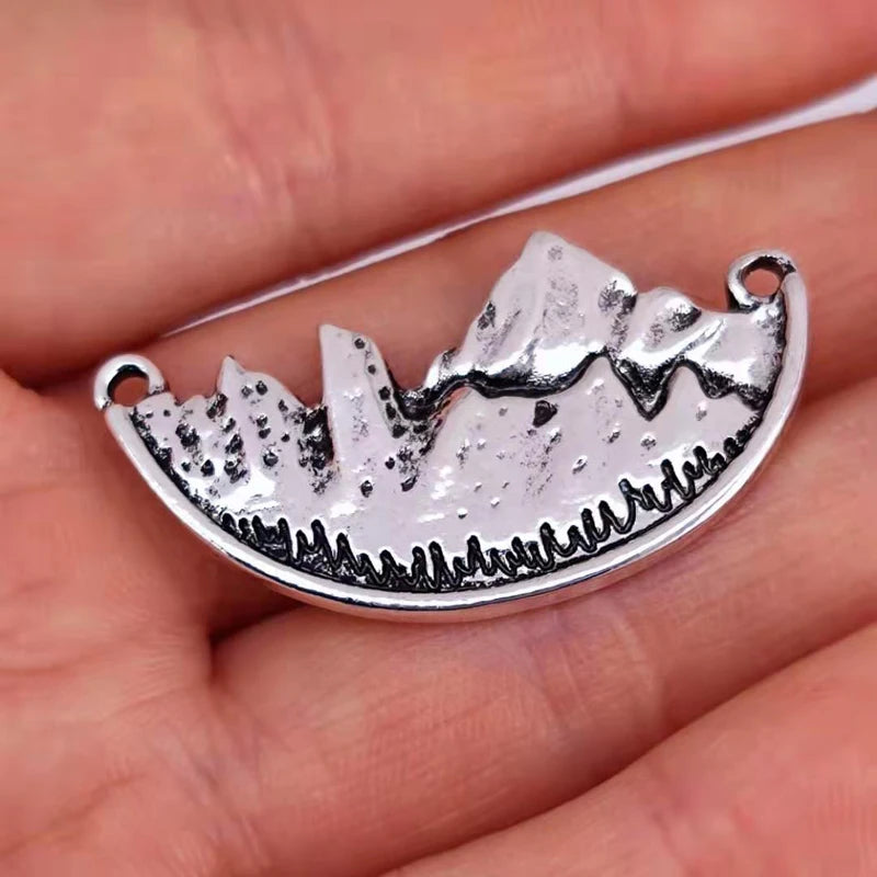 Adventure Awaits Mountain Landscape Charm Pendant for Women