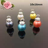 50pcs Rhinestone Pearl Charms for DIY Jewelry Making Accessories