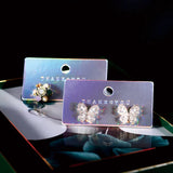 50pcs Laser Cardboard Paper Earrings Storage Jewelry Accessory Cards