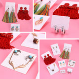 50pcs Opp Self-adhesive Plastic Bag Earrings Display Necklaces for Jewelry
