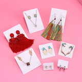 50pcs Opp Self-adhesive Plastic Bag Earrings Display Necklaces for Jewelry