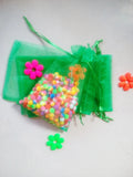 50pcs Organza Bag 7x9cm Drawstring Pouch Gift Bags Jewelry Packaging Display