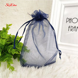 50pcs Organza Gift Bags 7x9 10x15 Wedding Party Decoration Candy Packaging