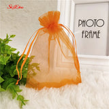 50pcs Organza Gift Bags 7x9 10x15 Wedding Party Decoration Candy Packaging
