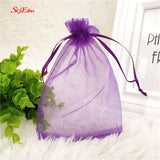50pcs Organza Gift Bags 7x9 10x15 Wedding Party Decoration Candy Packaging