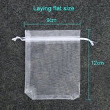 50pcs Organza Gift Bags Drawstring Party Bags 7x9 9x12