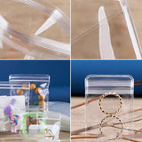 50pcs Clear PVC Zip Lock Bags for Jewelry Storage