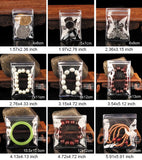 50pcs Clear PVC Zip Lock Bags for Jewelry Storage