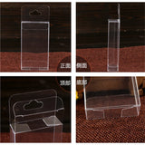 50pcs Clear PVC Box 1.5x4x7cm Small Craft Gift Transparent Package Box