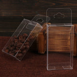 50pcs Clear PVC Box 1.5x4x7cm Small Craft Gift Transparent Package Box