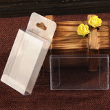 50pcs Clear PVC Box 1.5x4x7cm Small Craft Gift Transparent Package Box