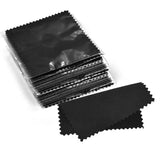 50pcs 8x8cm Polish Cleaning Polishing Cloth Silver Jewelry Wiping Cloth Packaged