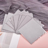 50pcs 8x8cm Polish Cleaning Polishing Cloth Silver Jewelry Wiping Cloth Packaged