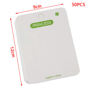 50pcs Hairpin Display Cards for Jewelry Packaging