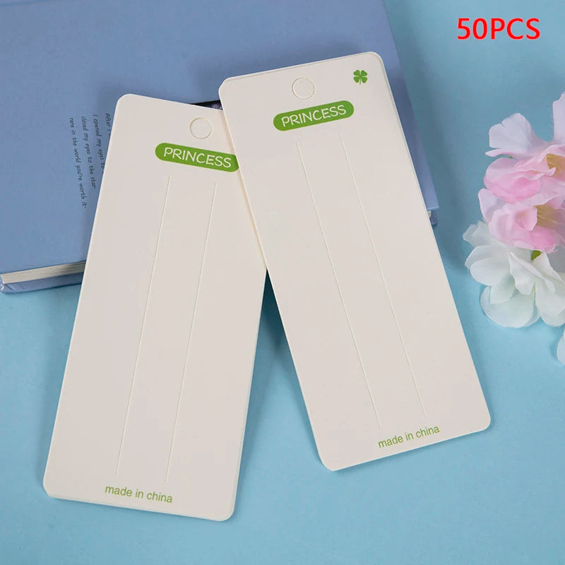 50pcs Hairpin Display Cards for Jewelry Packaging