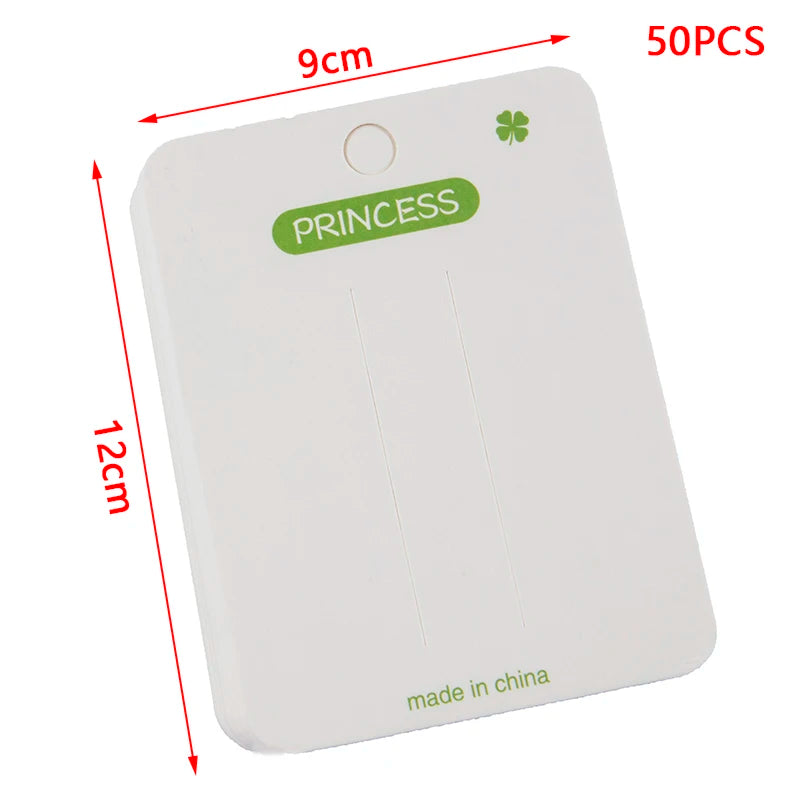 50pcs Hairpin Display Cards for Jewelry Packaging