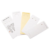 50pcs Keychain Display Cards with Self-Sealing Bags for Keyring Jewelry