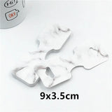 50pcs Marble Jewelry Cards Clear Window Gift Boxes Necklace/Earr