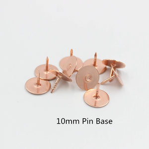 50pcs Silver Tie Tacks Pin Backs for DIY Brooch Jewelry Finding