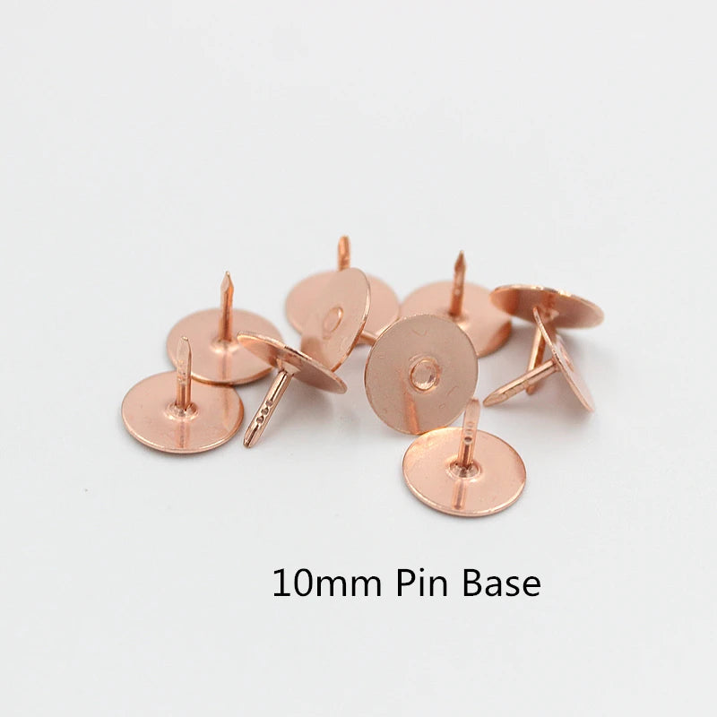 50pcs Silver Tie Tacks Pin Backs for DIY Brooch Jewelry Finding
