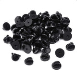 50pcs Silver Tie Tacks Pin Backs for DIY Brooch Jewelry Finding