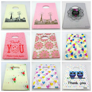 50pcs Plastic Small Pouches Bag 15x20cm for Jewelry Wedding Candy Gift Packing