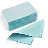 50pcs Silver Cleaning Polishing Cloth Soft Clean Wipe For Silver Jewelry