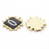 50pcs Square Alloy Enamel Charms Pendant Mix for DIY Bracelet Necklace