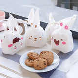 50pcs Rabbit Long Ear Sweets Bunny Carrot Goodie Bags