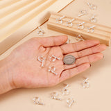50pcs Brass Screw Clip-on Earring Findings for Jewelry Making 13x17x4.5mm