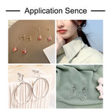 50pcs Brass Screw Clip-on Earring Findings for Jewelry Making 13x17x4.5mm