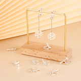 50pcs Brass Screw Clip-on Earring Findings for Jewelry Making 13x17x4.5mm
