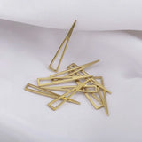 50pcs Raw Brass Triangle Charms Geometric Pendant for DIY Earring Necklace