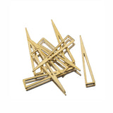 50pcs Raw Brass Triangle Charms Geometric Pendant for DIY Earring Necklace