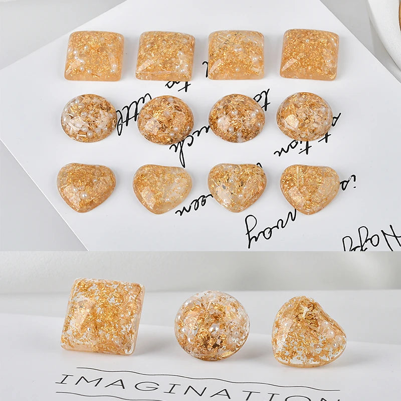 50pcs Resin Dried Flowers DIY Cabochons for Jewelry Ornament