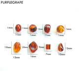 50pcs Resin Perforated Beads DIY Earrings Jewelry Accessories
