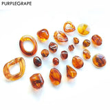 50pcs Resin Perforated Beads DIY Earrings Jewelry Accessories