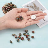 50pcs Retro Red Coral Tibetan Loose Beads Charms DIY Jewelry Making