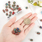 50pcs Retro Prayer Nepal Beads Red Coral Tibetan Loose Beads