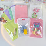 50pcs Colorful Mylar Bags Holographic Zip Lock Pouch