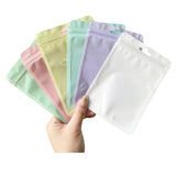 50pcs Colorful Mylar Bags Holographic Zip Lock Pouch