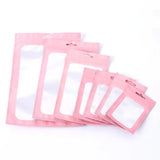 50 Reusable Mylar Bags Clear Window for Jewelry Packaging Self Sealing Food