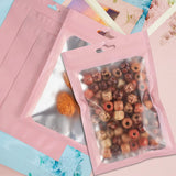 50 Reusable Mylar Bags Clear Window for Jewelry Packaging Self Sealing Food
