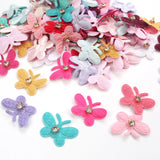 50pcs Rhinestone Flower Applique DIY Sewing Clothing Patches