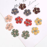 50pcs Rhinestone Flower Applique DIY Sewing Clothing Patches